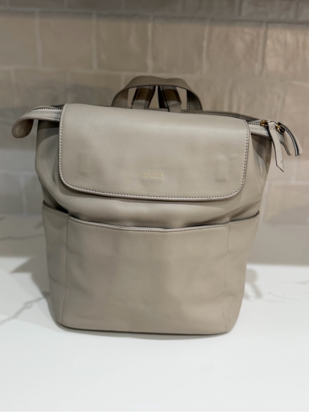 Mina Baie Midi Vegan Leather Kinney Backpack